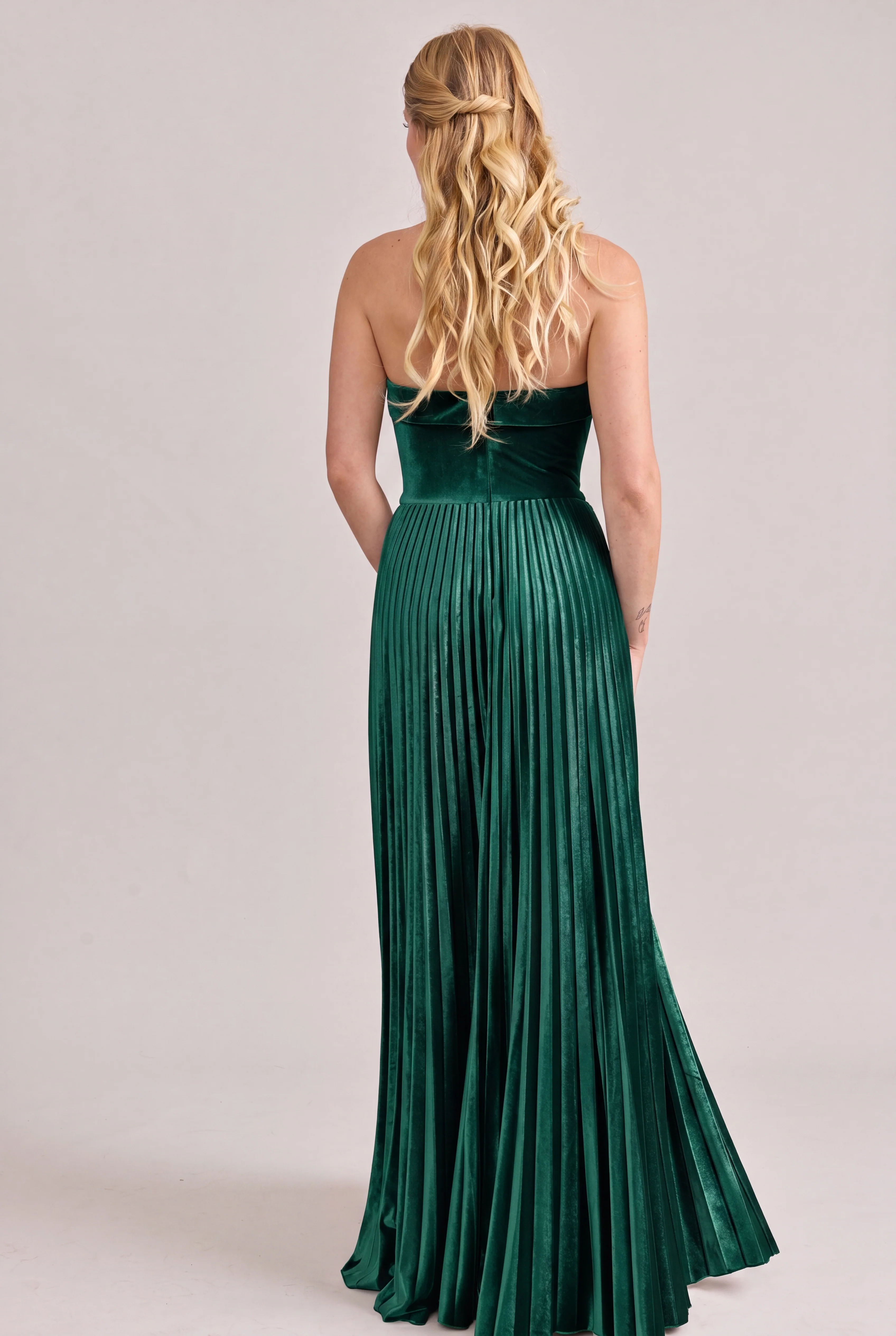 Saylor Velvet Pleated Dress | Made To Order - Image 4