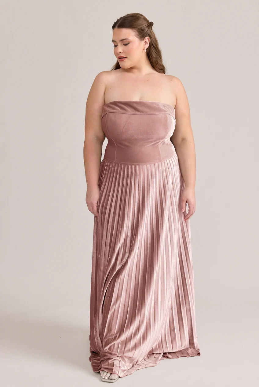 Saylor Velvet Pleated Dress | Made To Order - Image 6