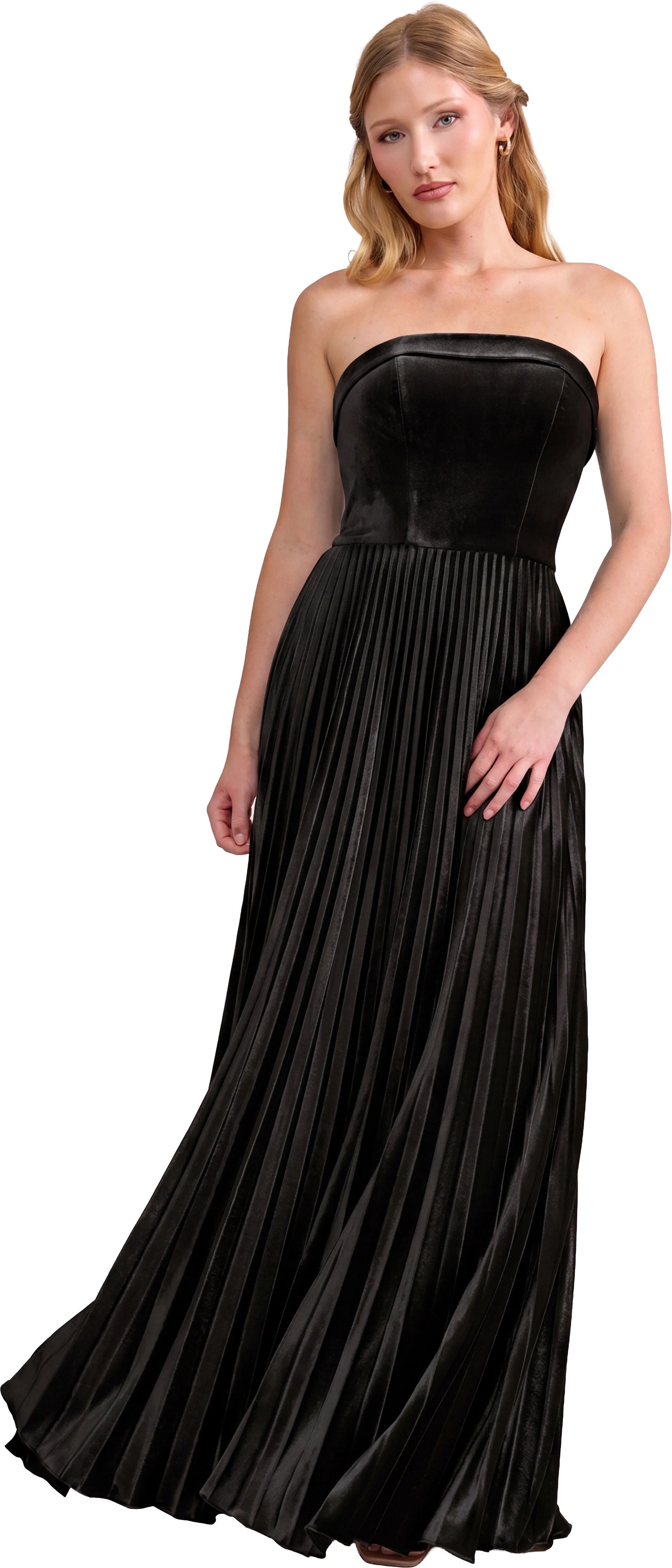 Saylor Velvet Pleated Dress | Made To Order - Image 69