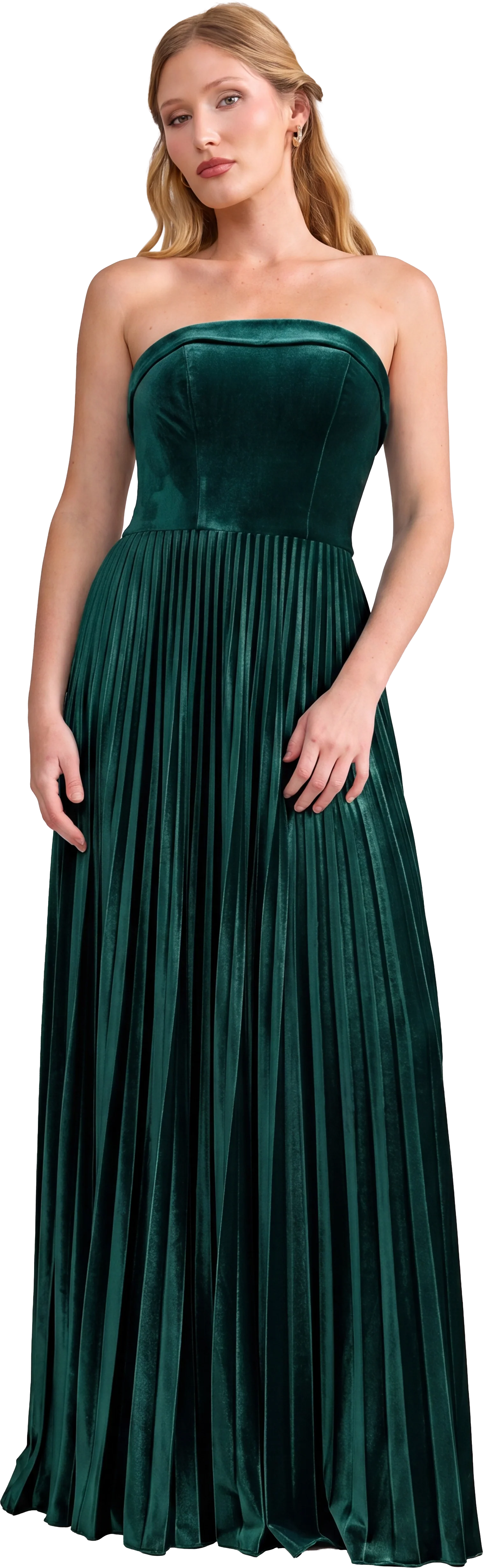 Saylor Velvet Pleated Dress | Made To Order - Image 72