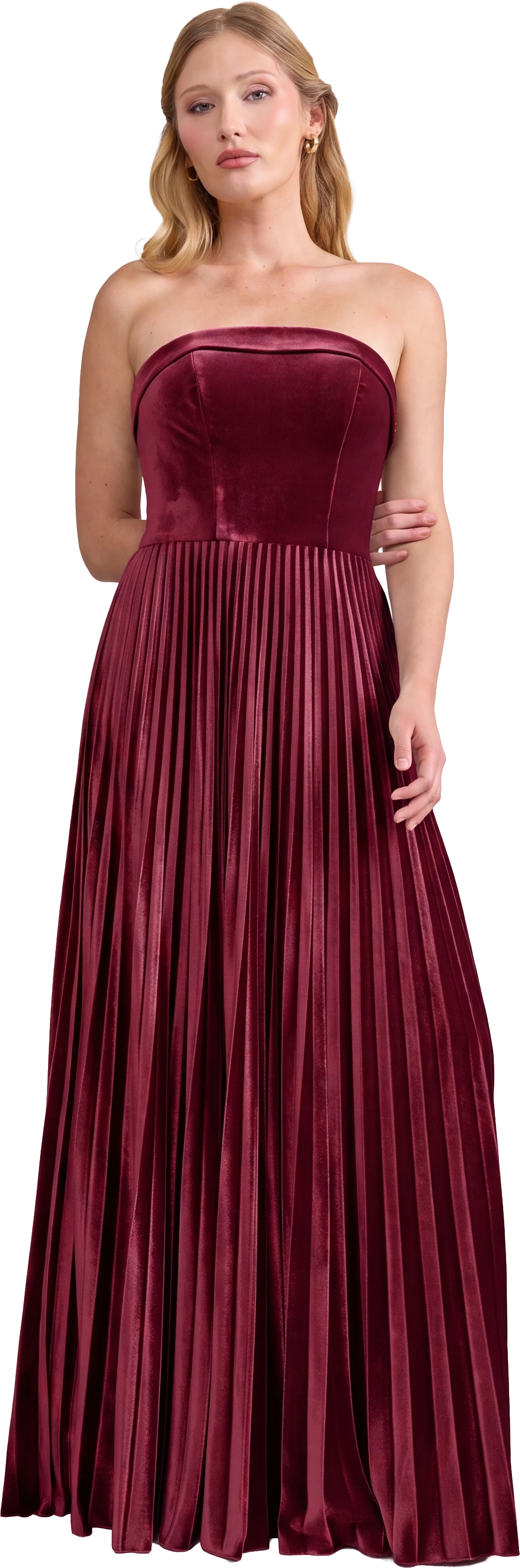 Saylor Velvet Pleated Dress | Made To Order - Image 74