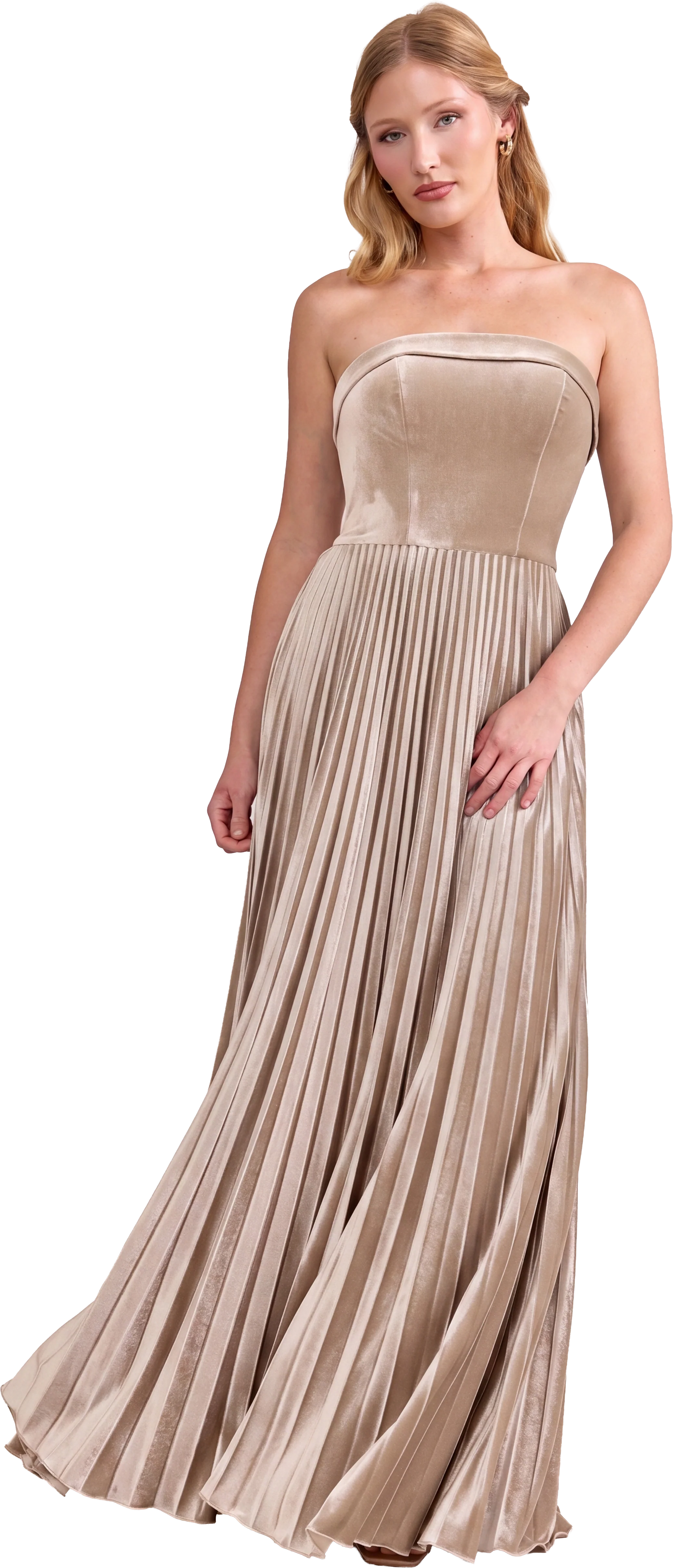 Saylor Velvet Pleated Dress | Made To Order - Image 76