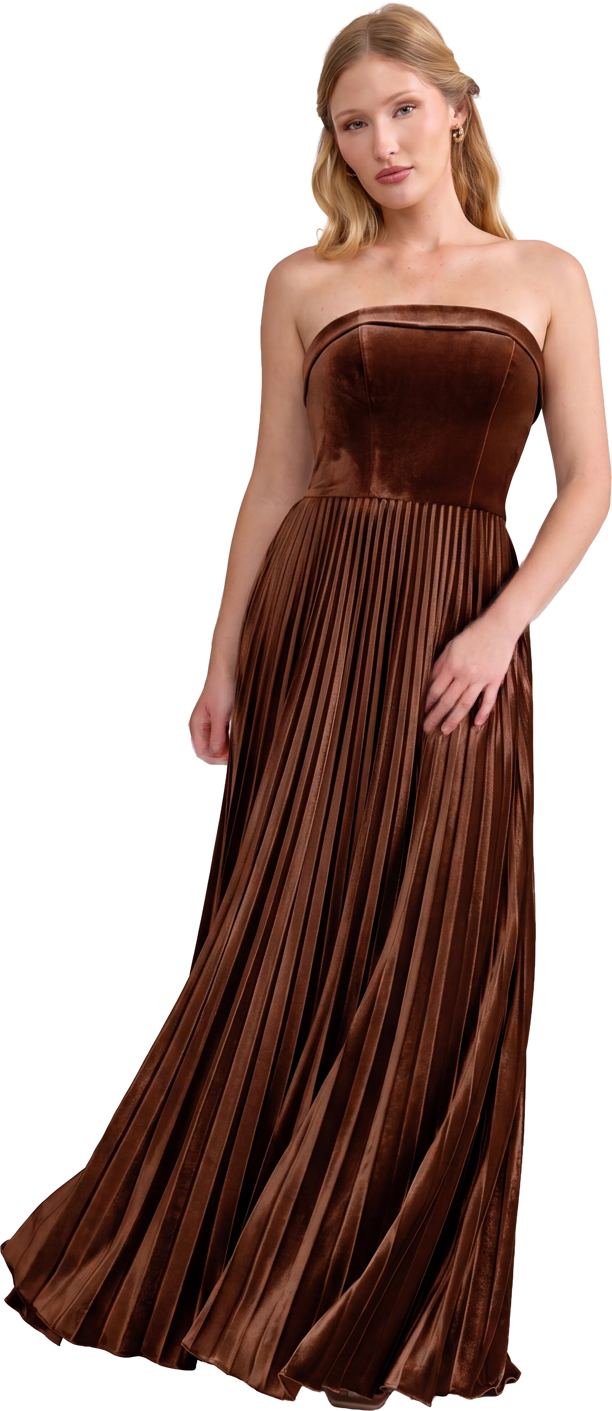 Saylor Velvet Pleated Dress | Made To Order - Image 78