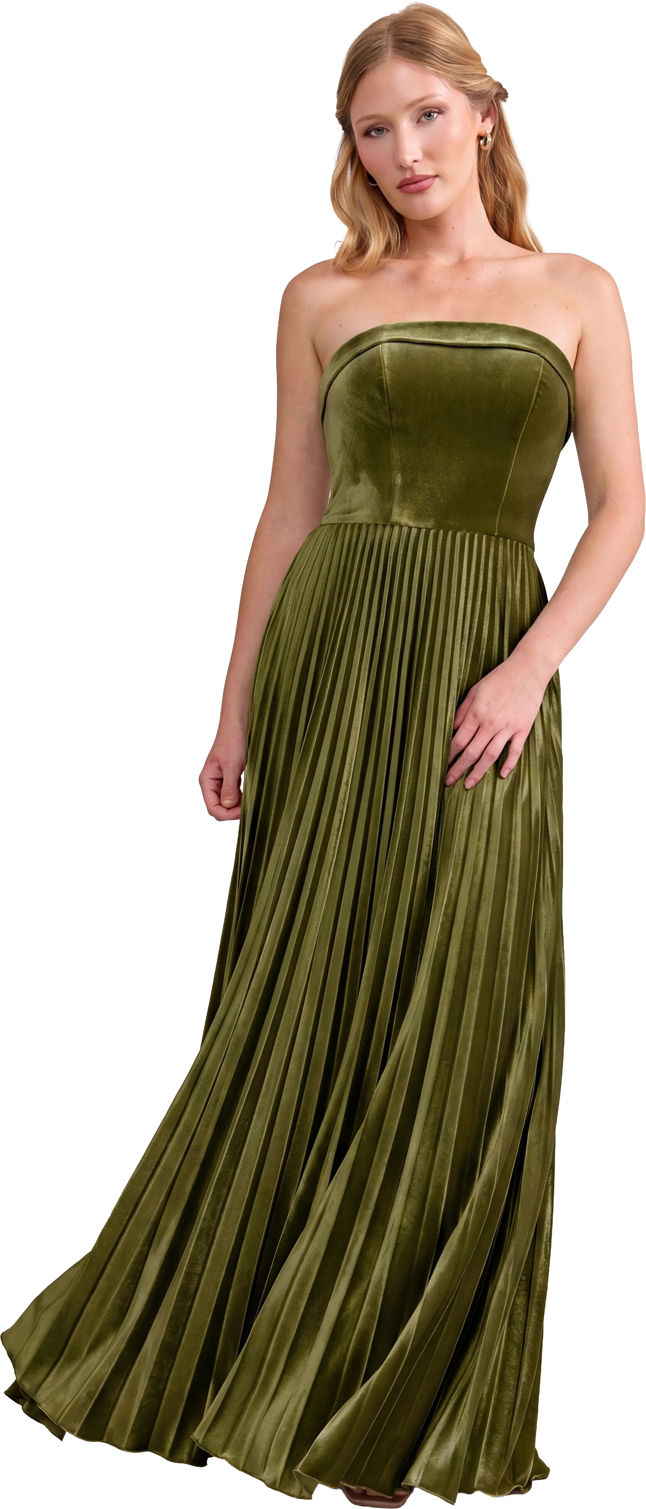 Saylor Velvet Pleated Dress | Made To Order - Image 81