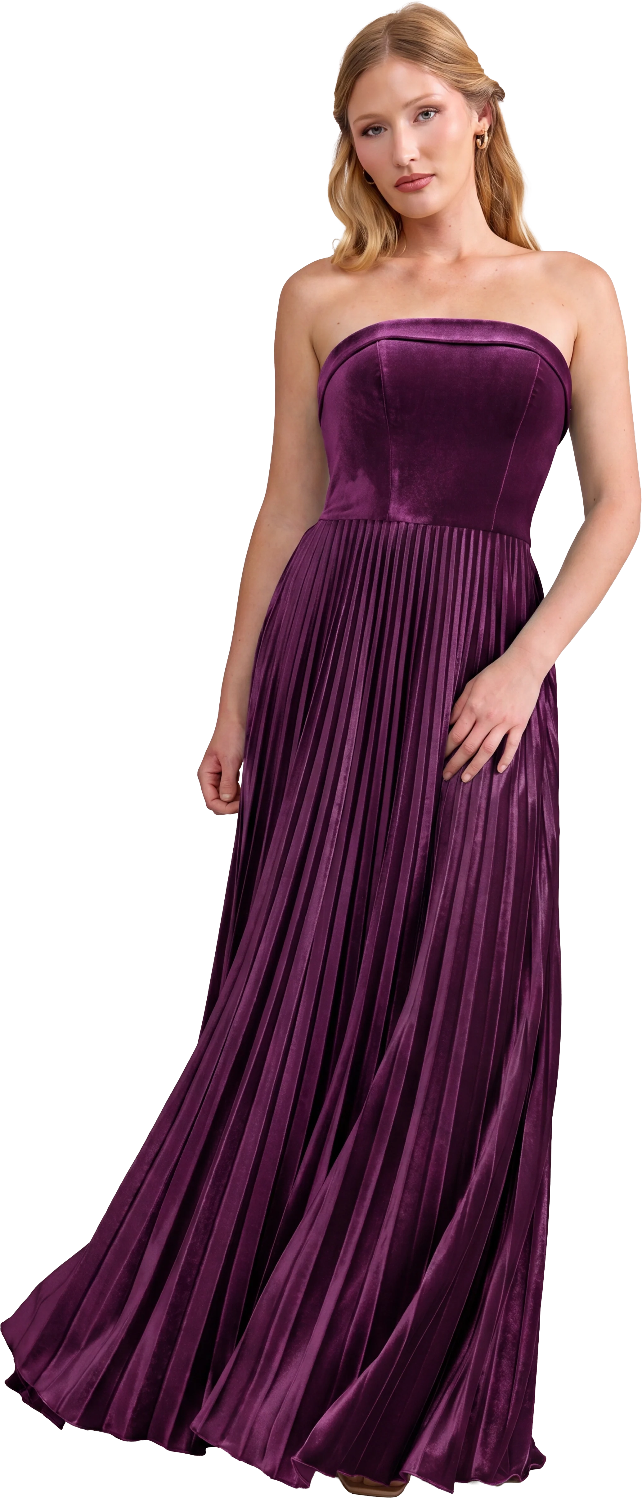 Saylor Velvet Pleated Dress | Made To Order - Image 82