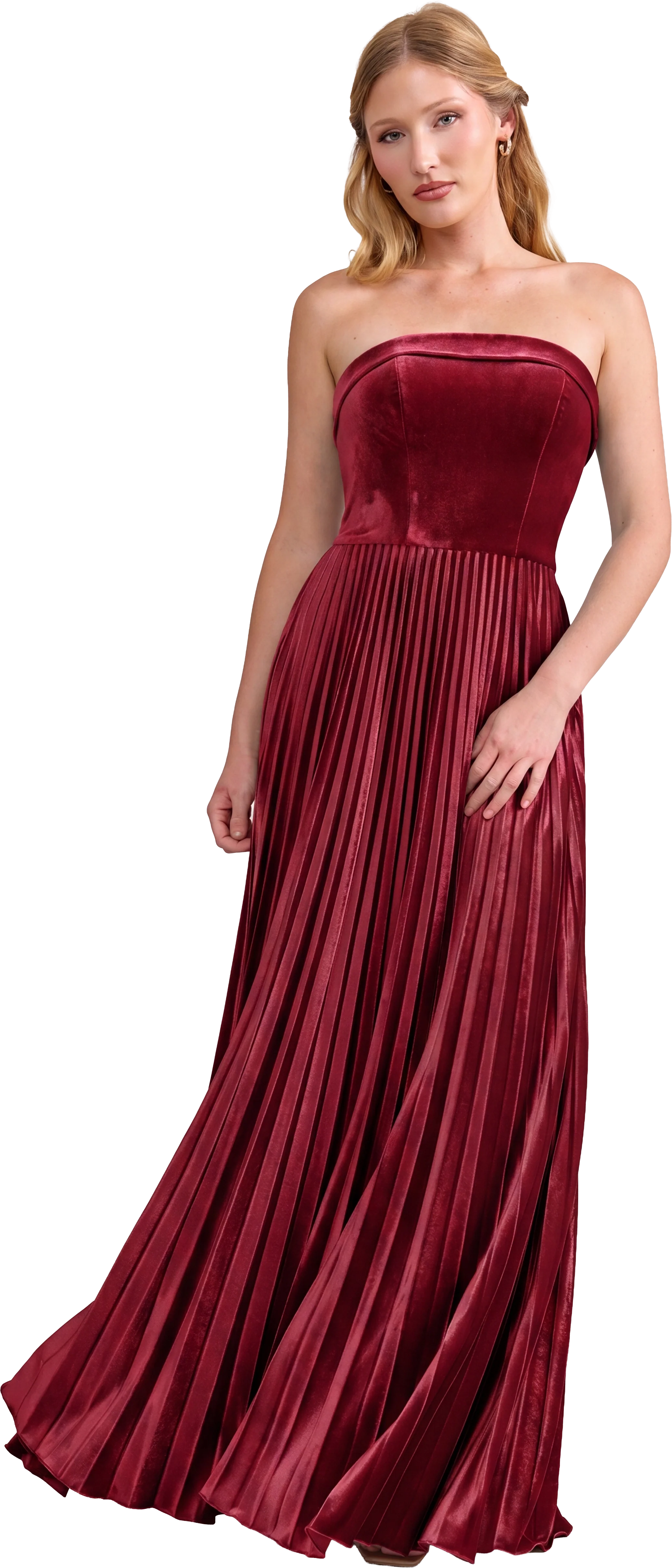 Saylor Velvet Pleated Dress | Made To Order - Image 83
