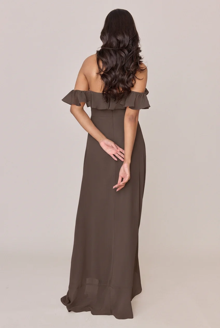 Scarlet Chiffon Dress | Made To Order - Image 155