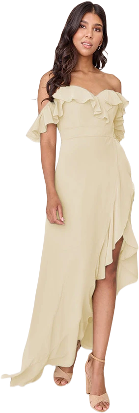Scarlet Chiffon Dress | Made To Order - Image 162