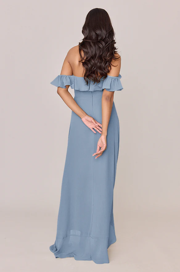 Scarlet Chiffon Dress | Made To Order - Image 39
