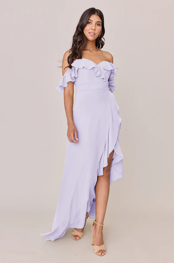 Scarlet Chiffon Dress | Made To Order - Image 46