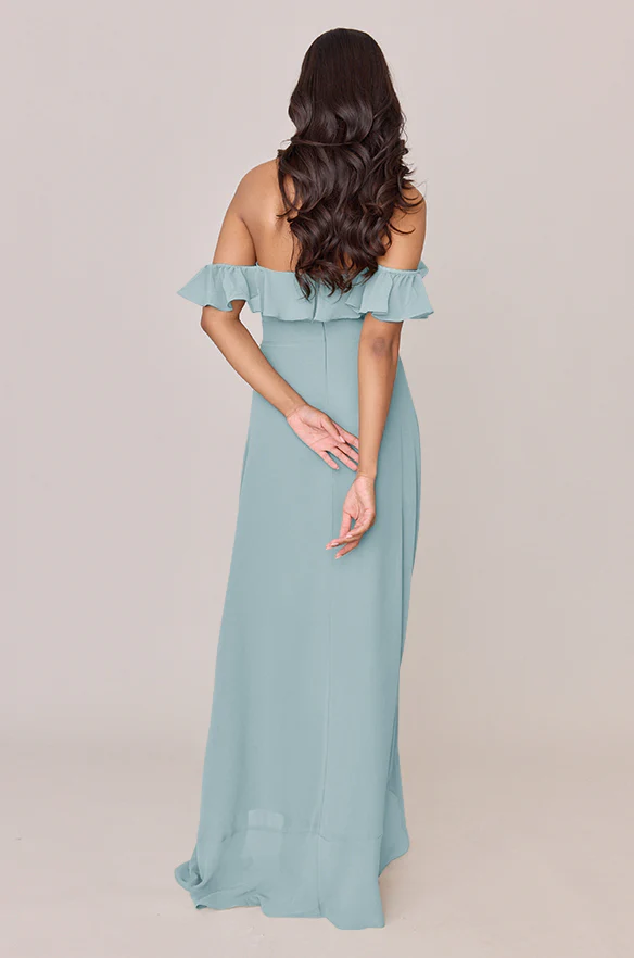 Scarlet Chiffon Dress | Made To Order - Image 65
