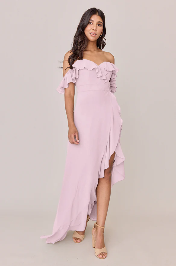 Scarlet Chiffon Dress | Made To Order - Image 8