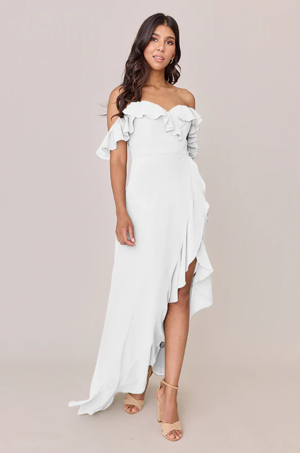 Scarlet Chiffon Dress | Made To Order - Image 92