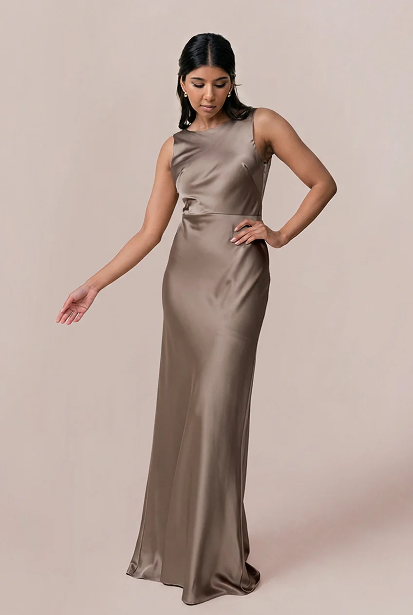 Serena Satin Dress | Made To Order - Image 118