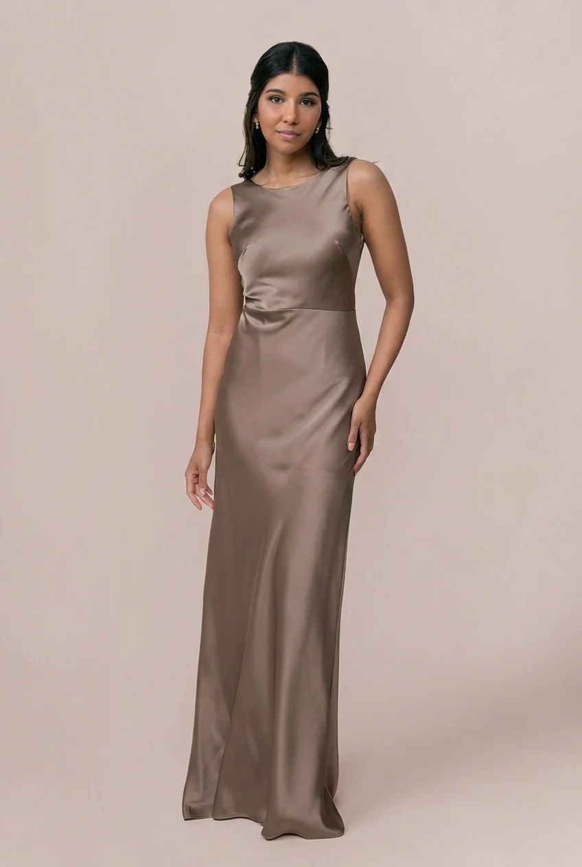 Serena Satin Dress | Made To Order - Image 119