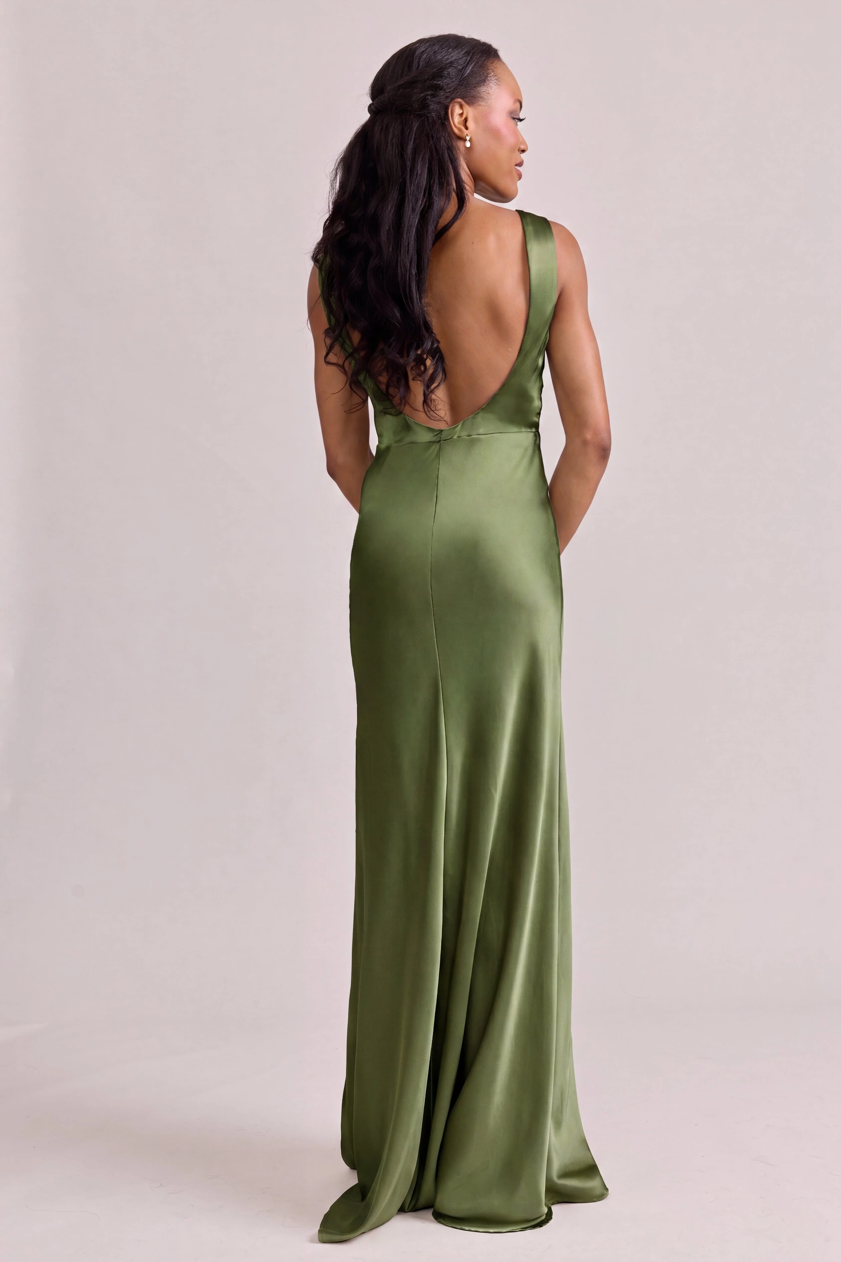 Serena Satin Dress | Made To Order - Image 129