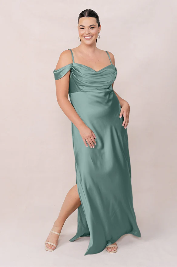 Sienna Satin Dress | Made To Order - Image 172