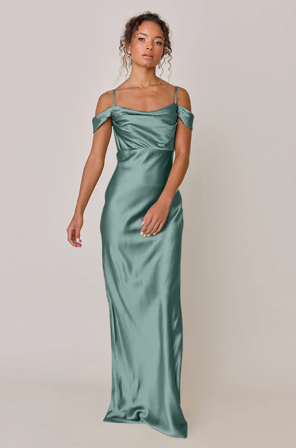 Sienna Satin Dress | Made To Order - Image 173