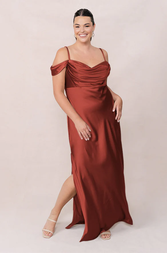 Sienna Satin Dress | Made To Order - Image 206