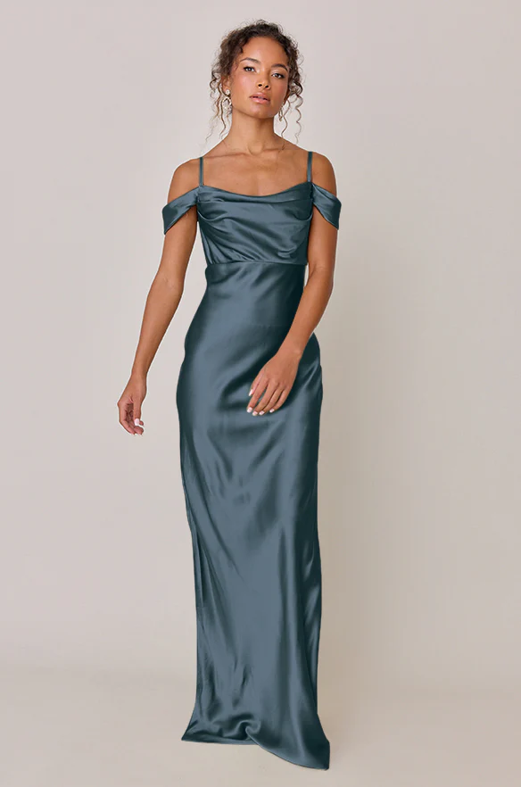 Sienna Satin Dress | Made To Order - Image 96