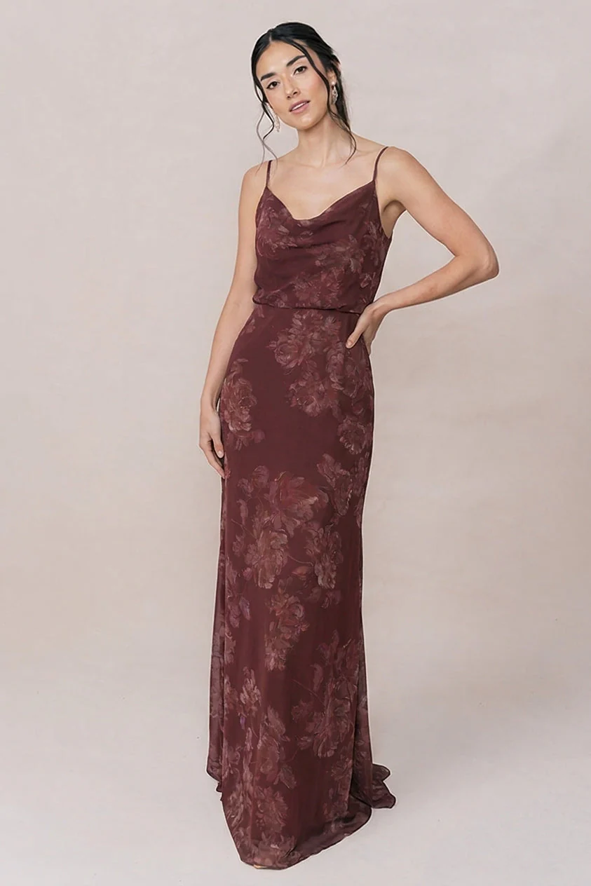 Skye Chiffon Floral Print Dress | Made To Order - Image 43