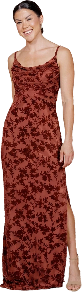 Skye Floral Burnout Velvet Dress | Made To Order - Image 34