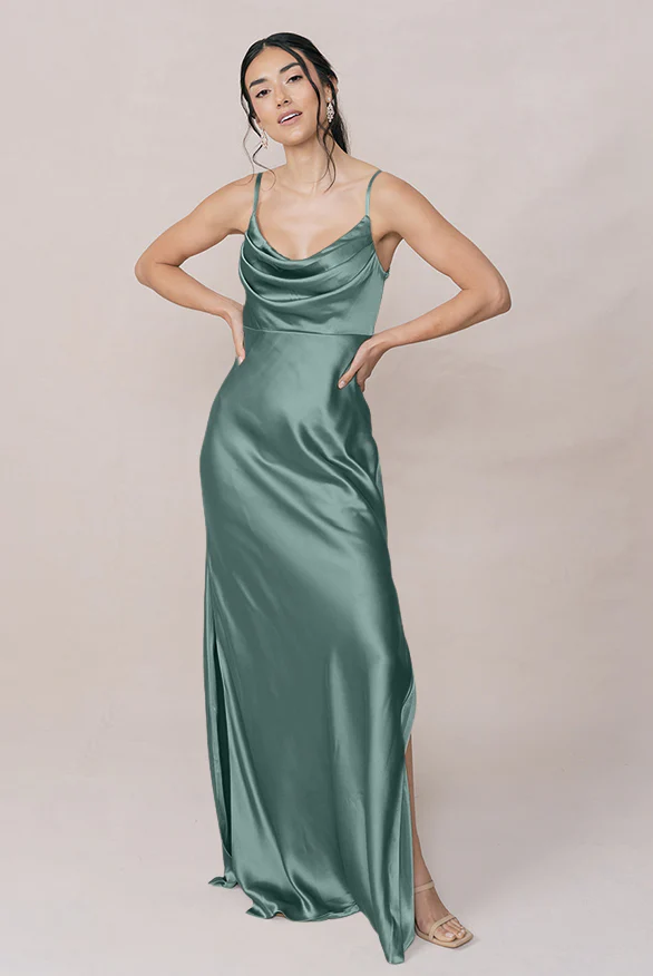 Skye Satin Dress | Made To Order - Image 144