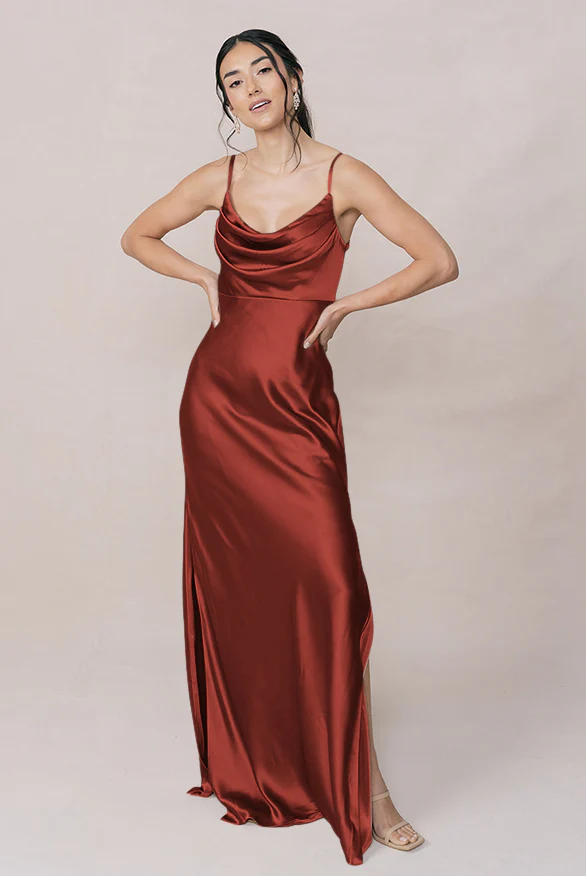 Skye Satin Dress | Made To Order - Image 174