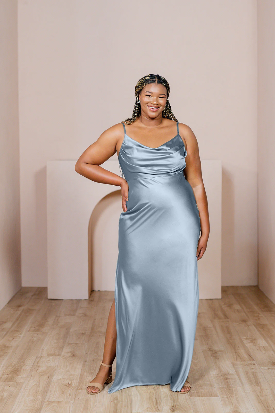Skye Satin Dress | Made To Order - Image 239