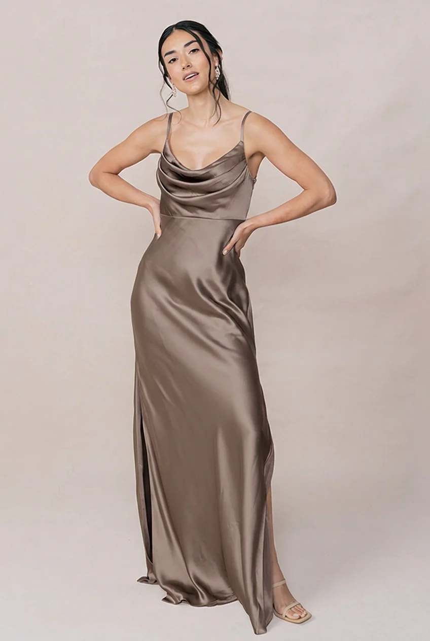 Skye Satin Dress | Made To Order - Image 241