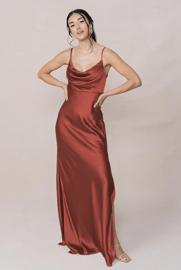 Skye Satin Dress | Made To Order - Image 26