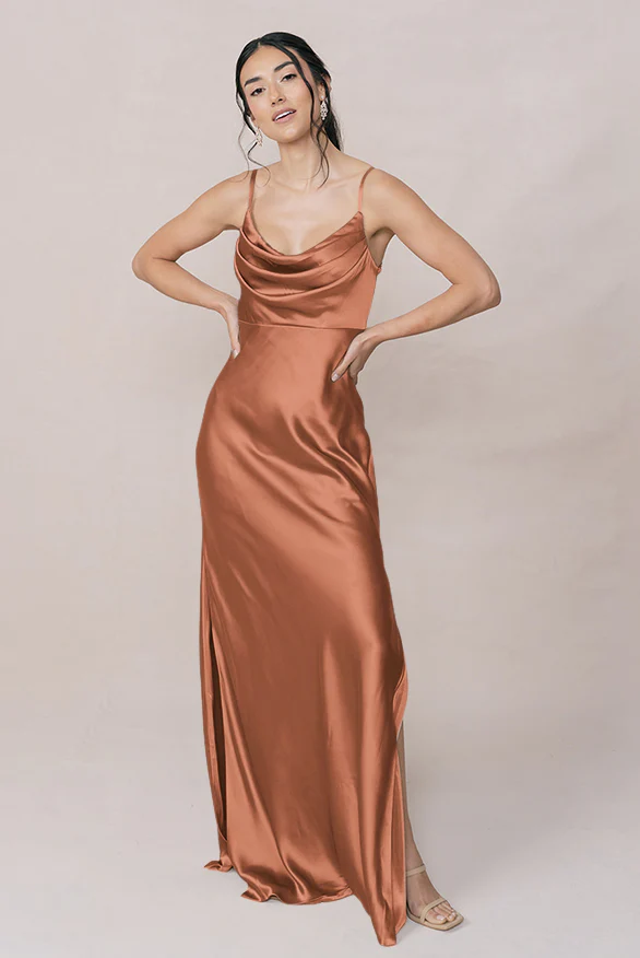 Skye Satin Dress | Made To Order - Image 34