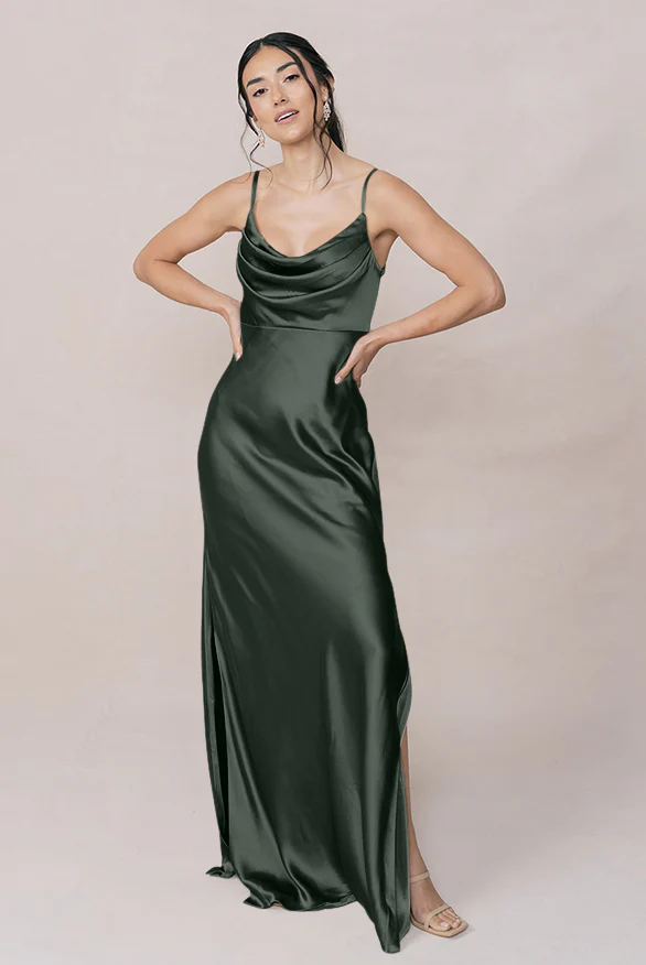 Skye Satin Dress | Made To Order - Image 41