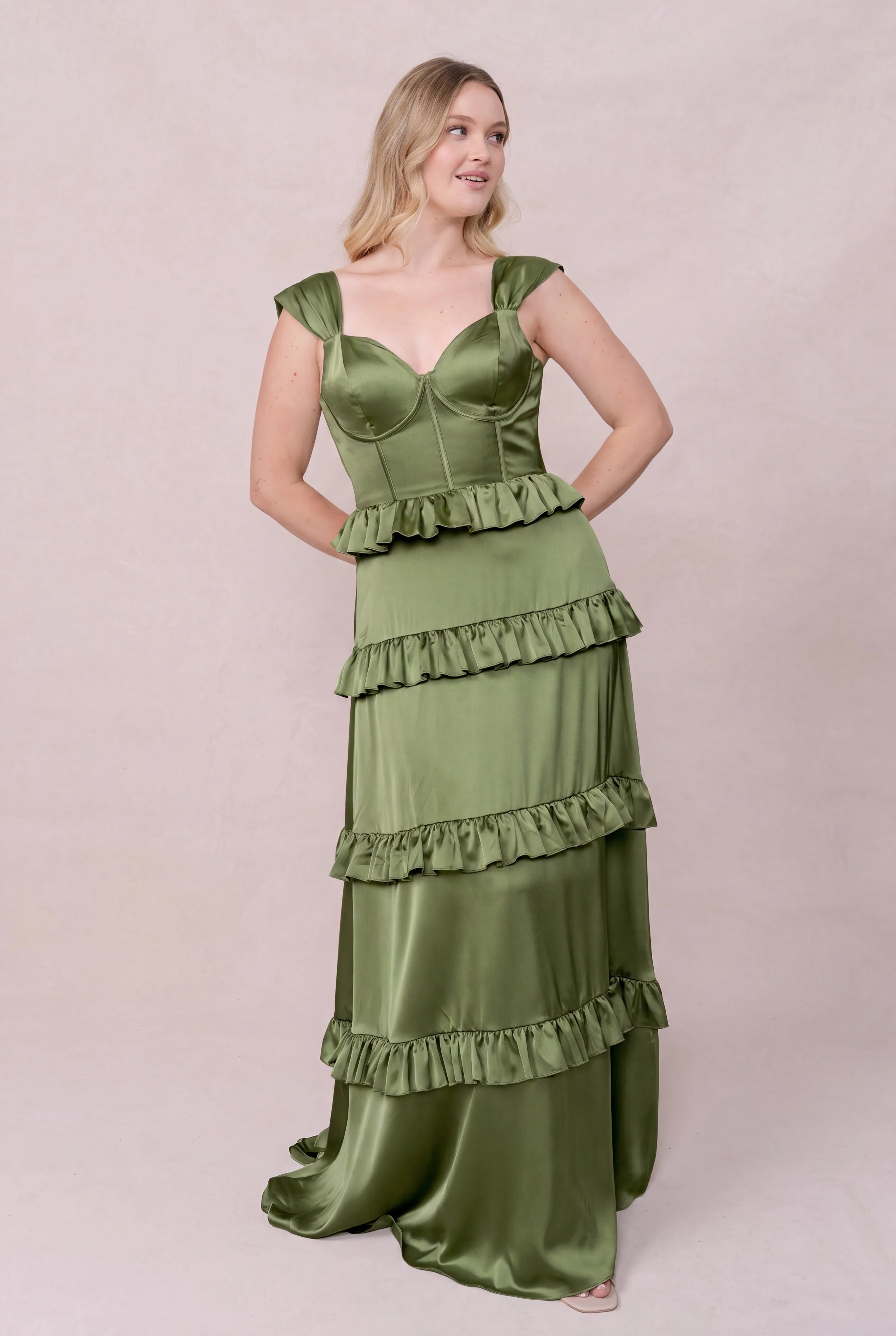 Sloane Satin Dress | Made To Order - Image 174