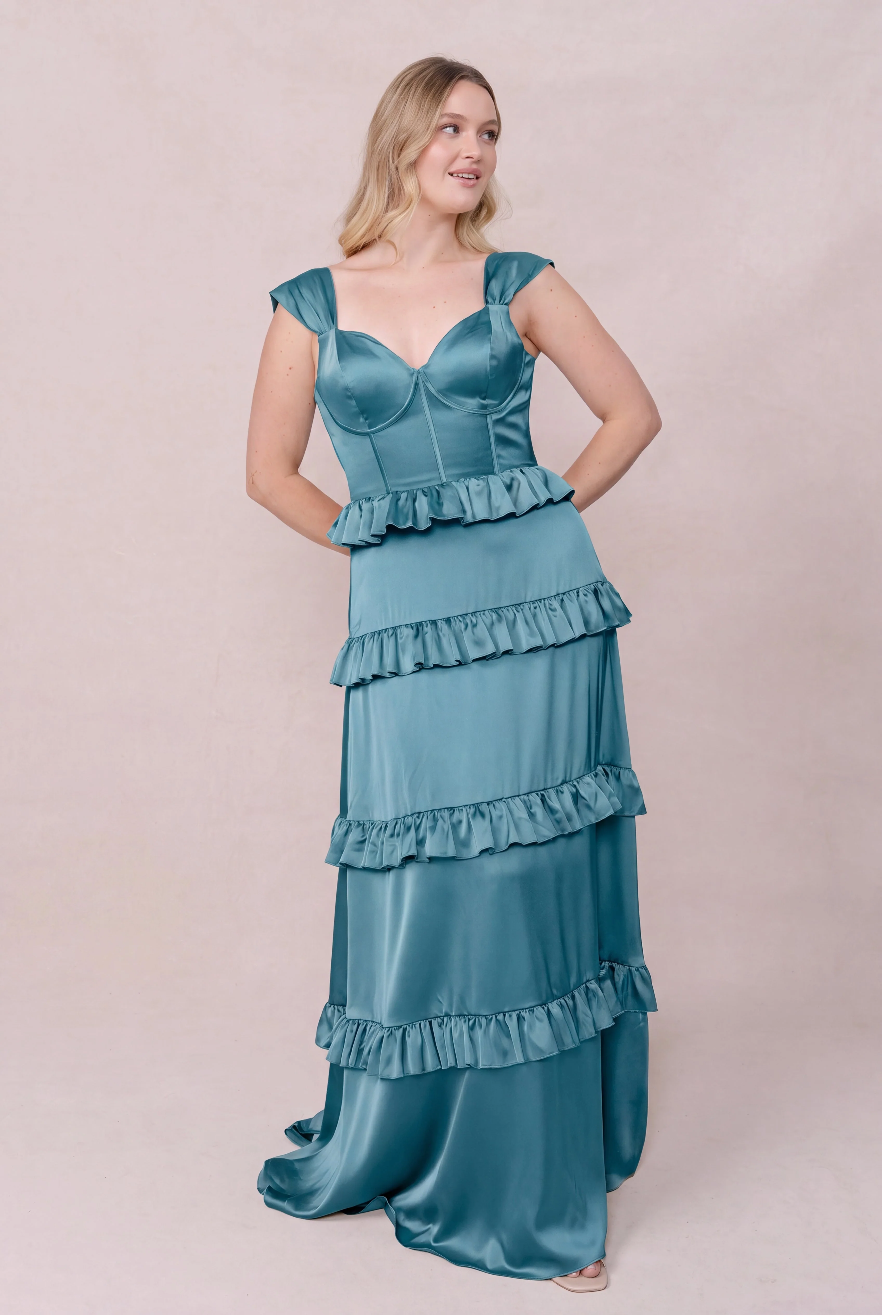 Sloane Satin Dress | Made To Order - Image 176