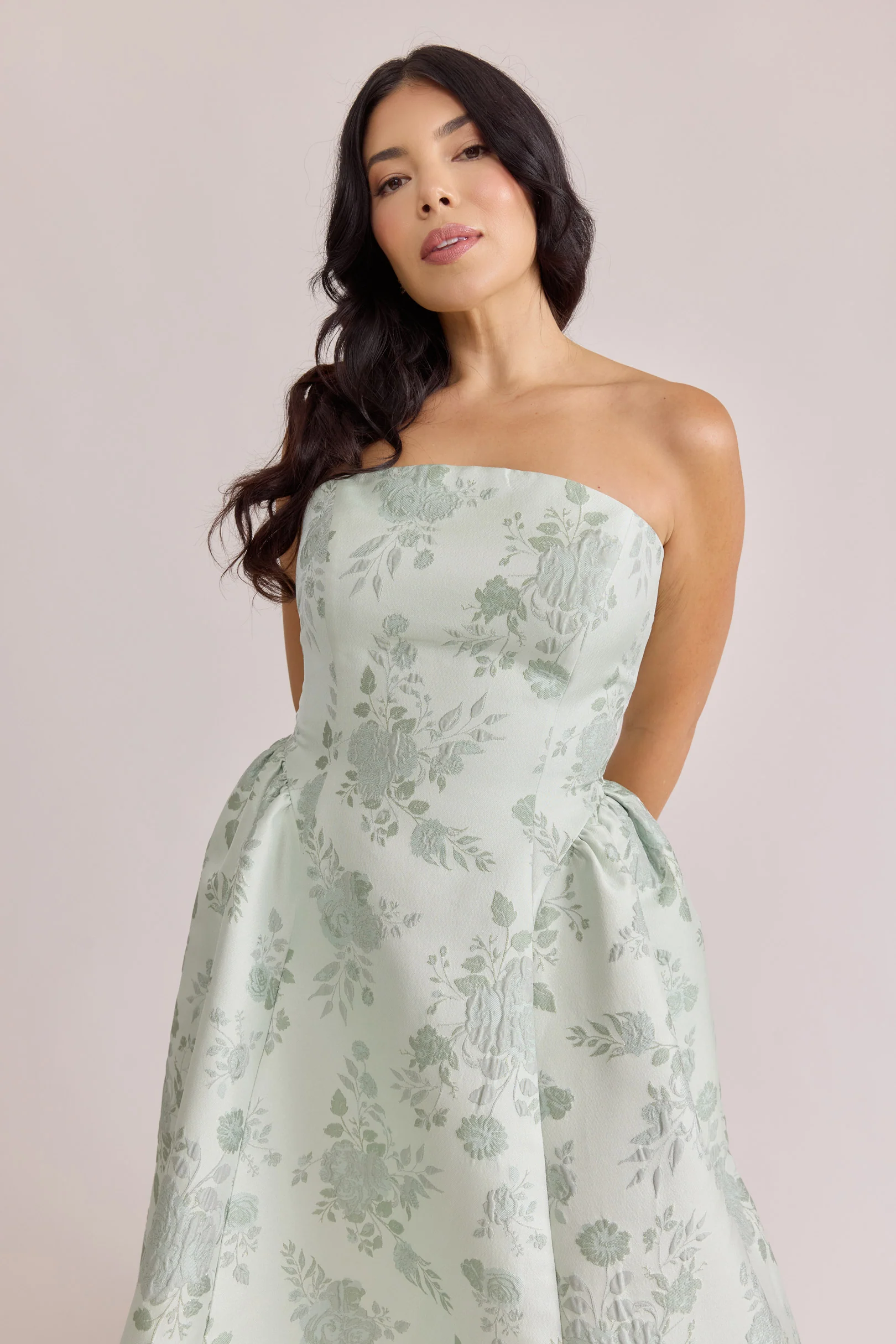 Sofia Jacquard Dress | Made To Order - Image 11