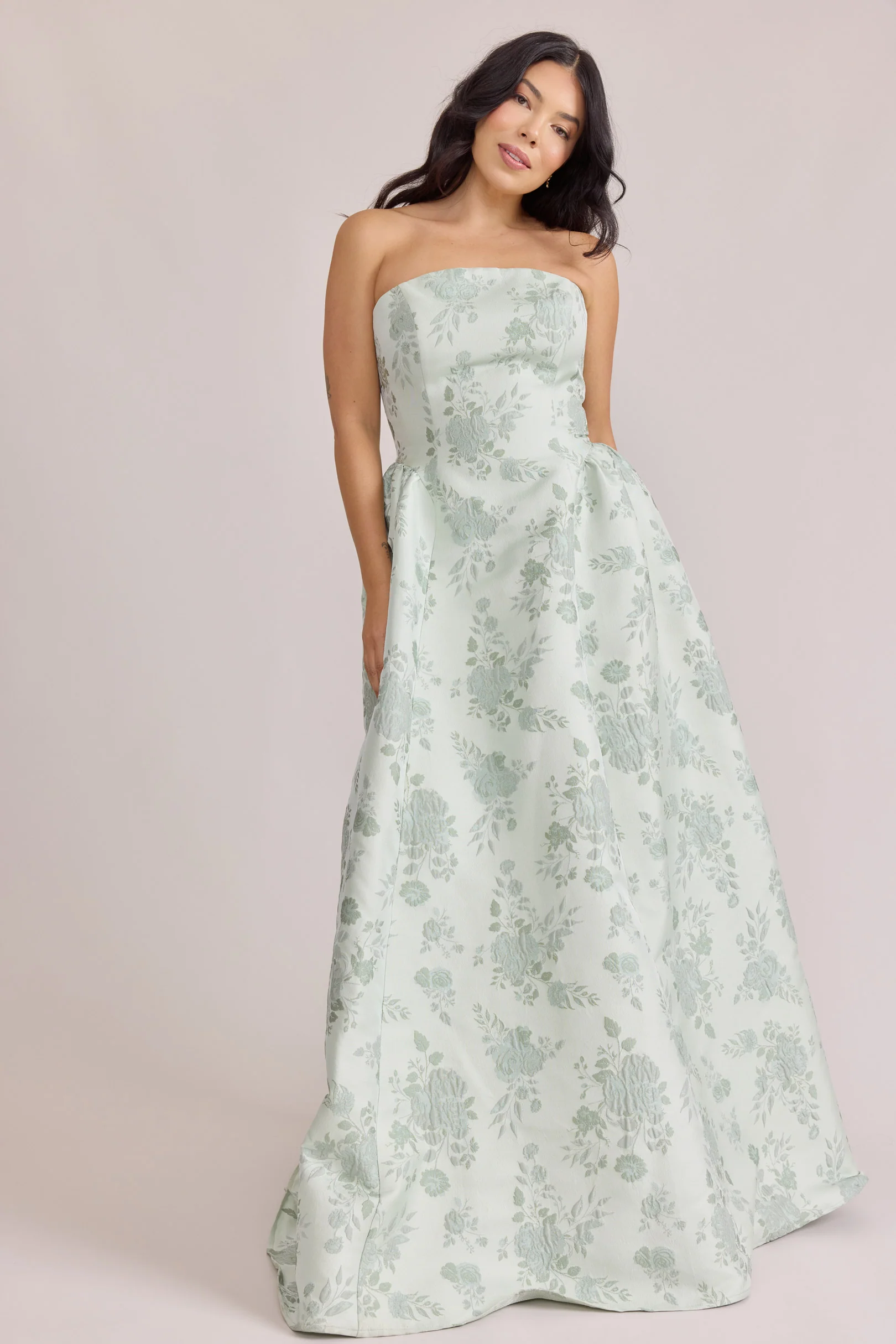Sofia Jacquard Dress | Made To Order - Image 15