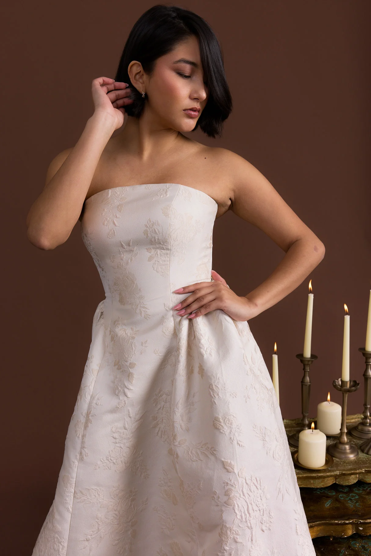 Sofia Jacquard Dress | Made To Order - Image 19