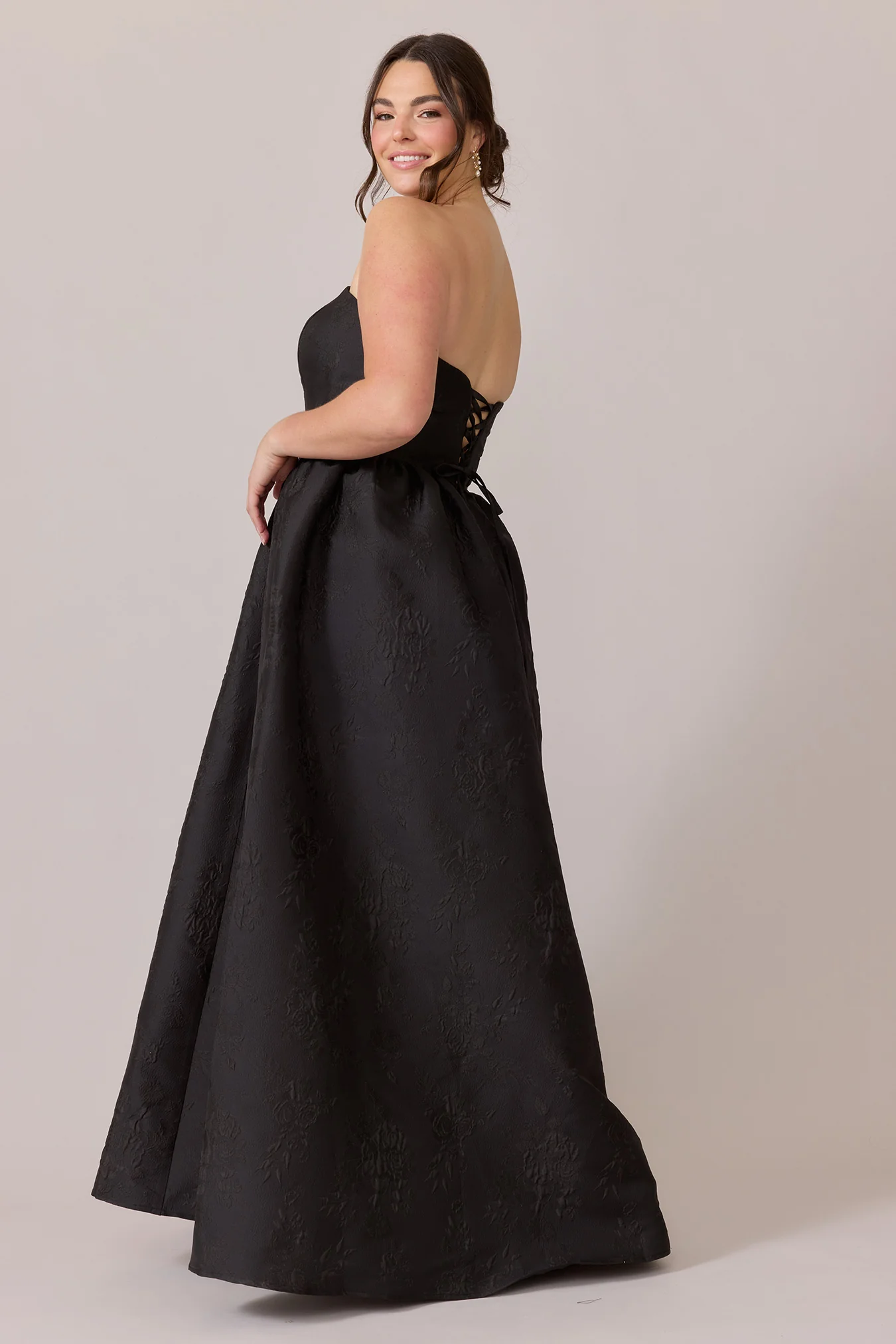 Sofia Jacquard Dress | Made To Order - Image 23