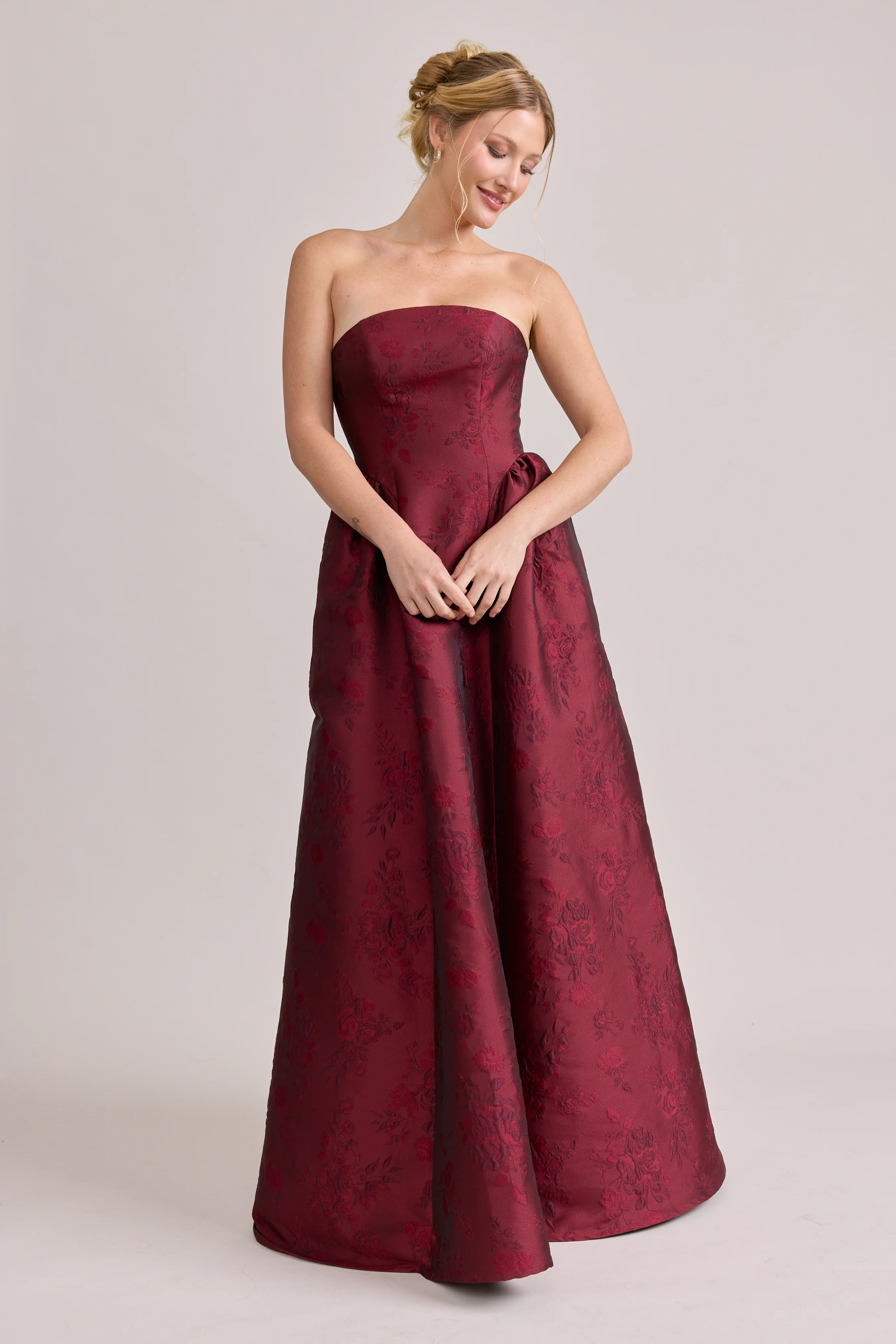 Sofia Jacquard Dress | Made To Order - Image 49