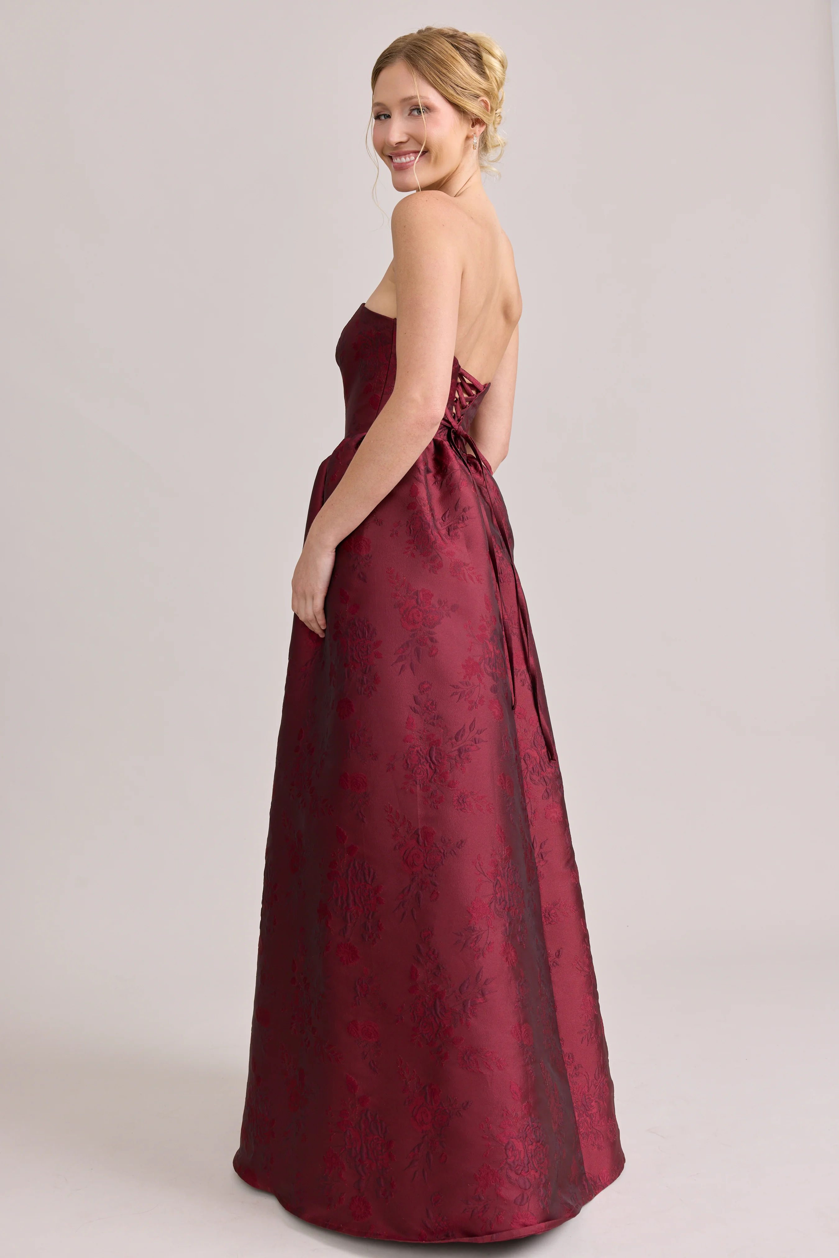 Sofia Jacquard Dress | Made To Order - Image 51