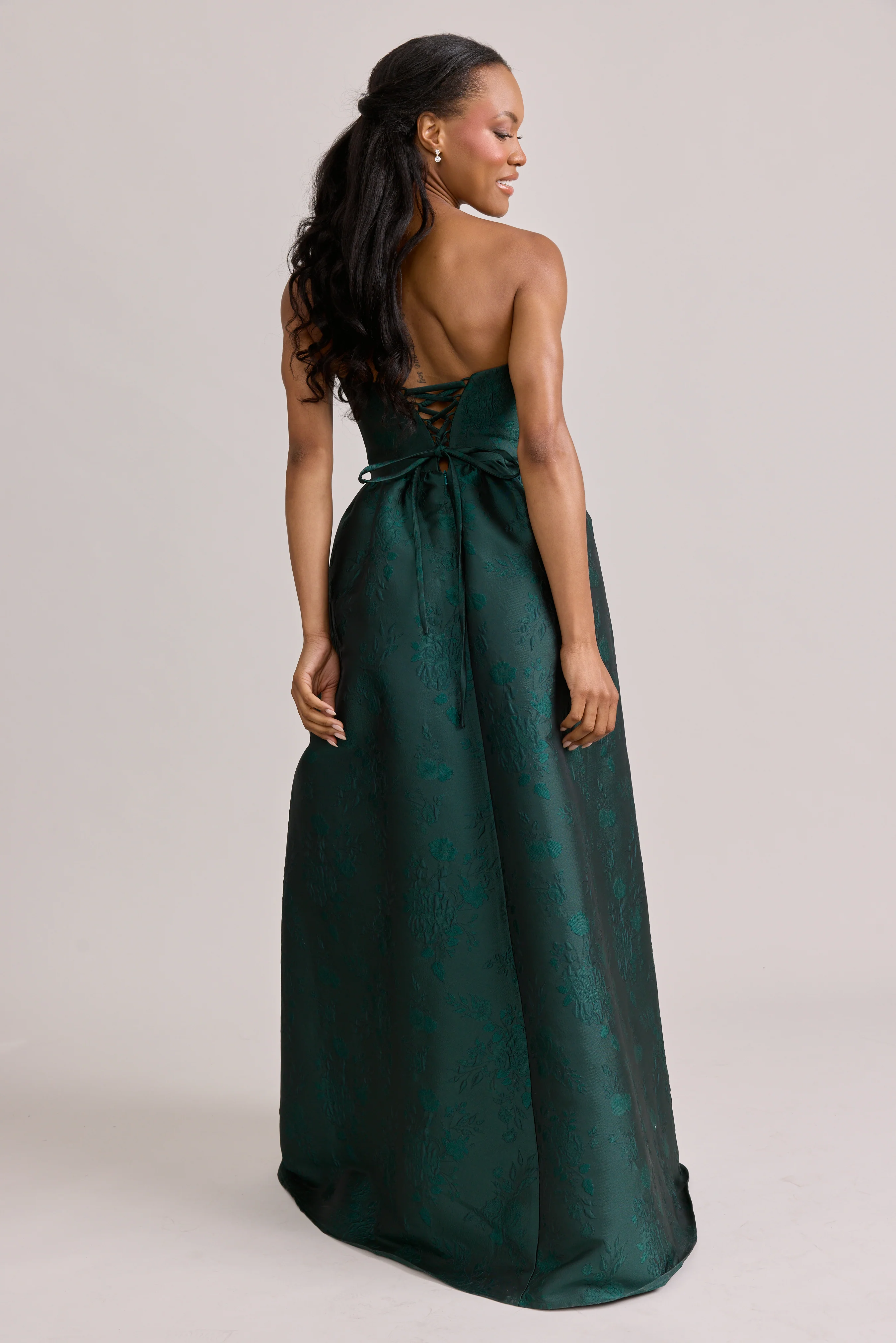 Sofia Jacquard Dress | Made To Order - Image 54