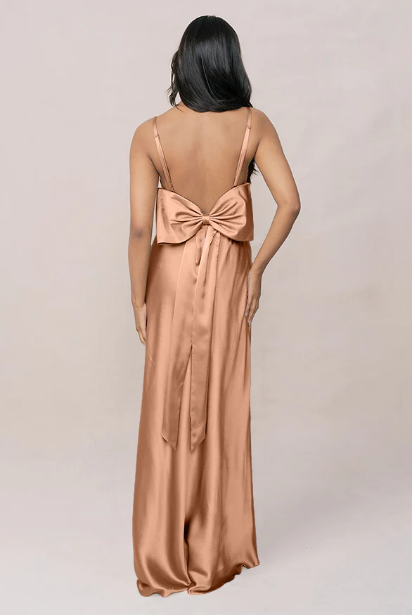 Steph Satin Dress | Made To Order - Image 100