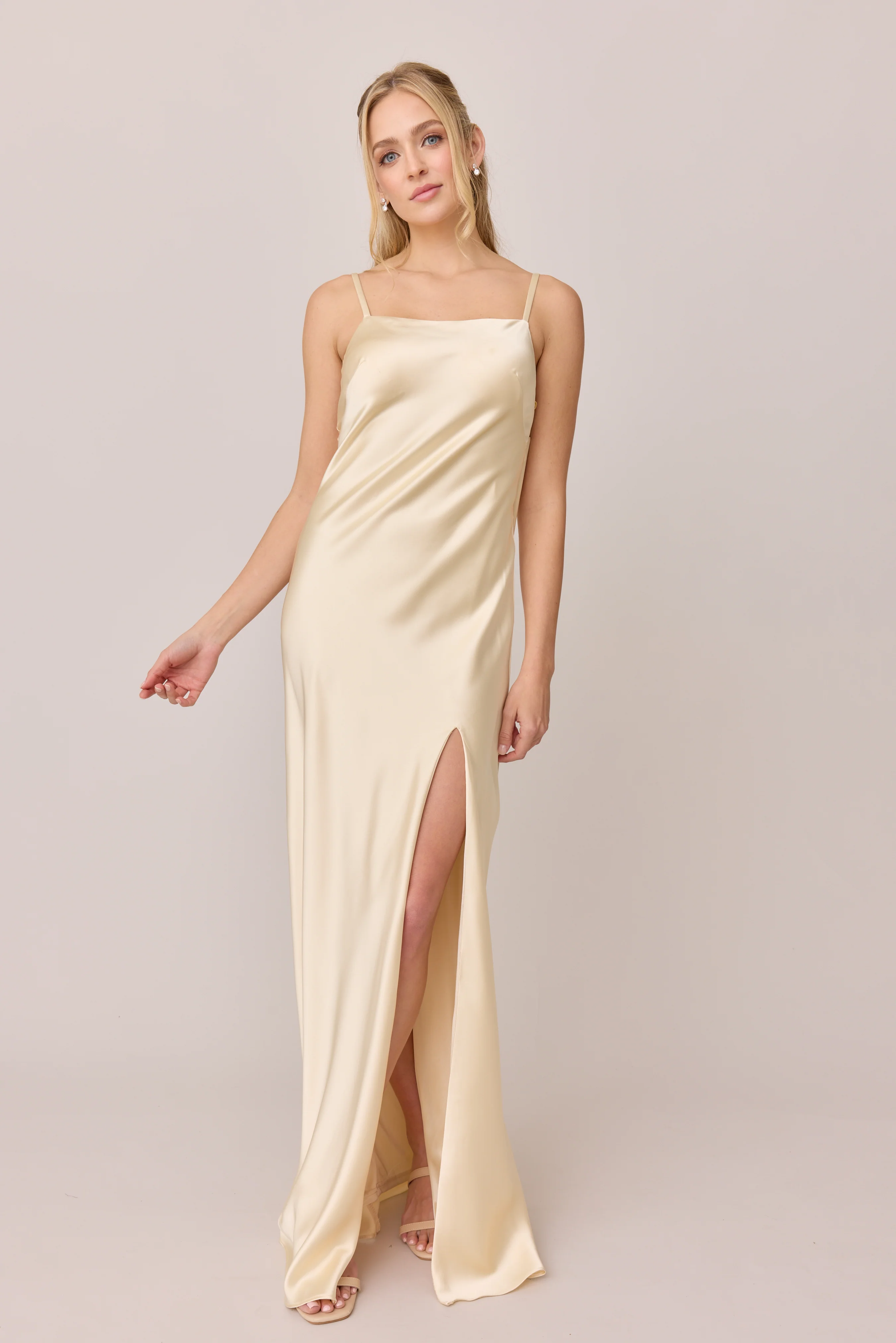 Steph Satin Dress | Made To Order - Image 156