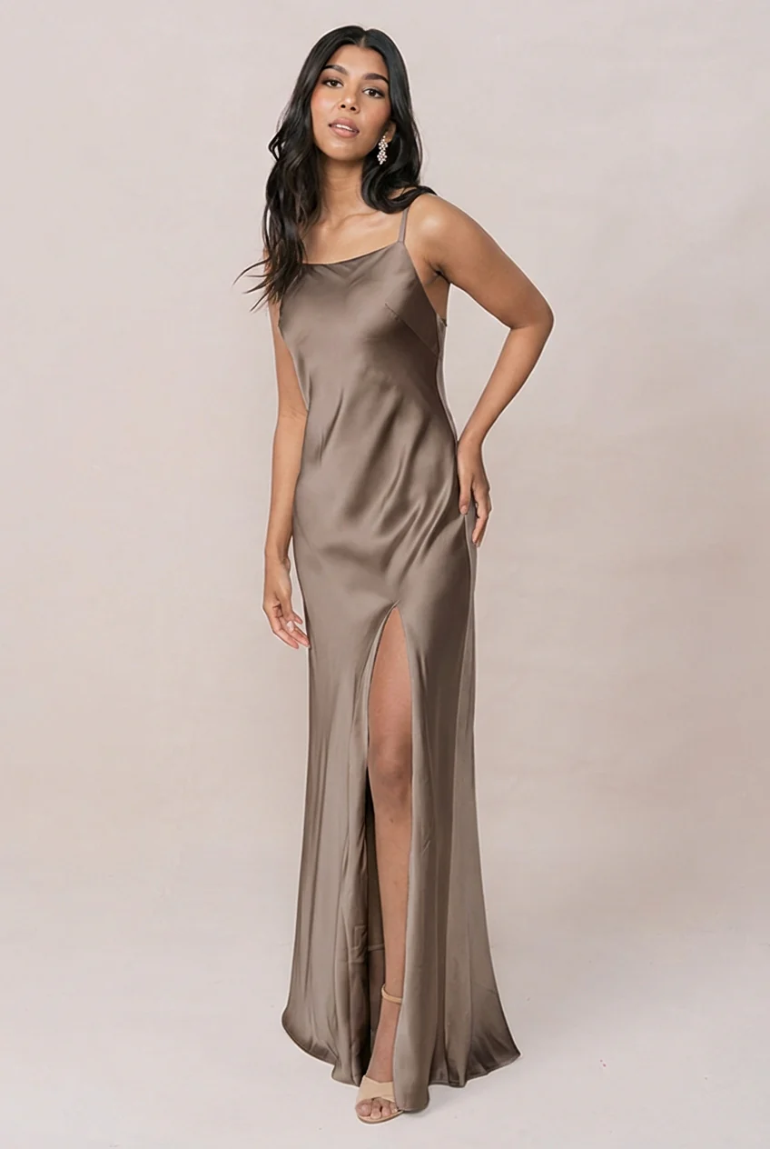Steph Satin Dress | Made To Order - Image 175