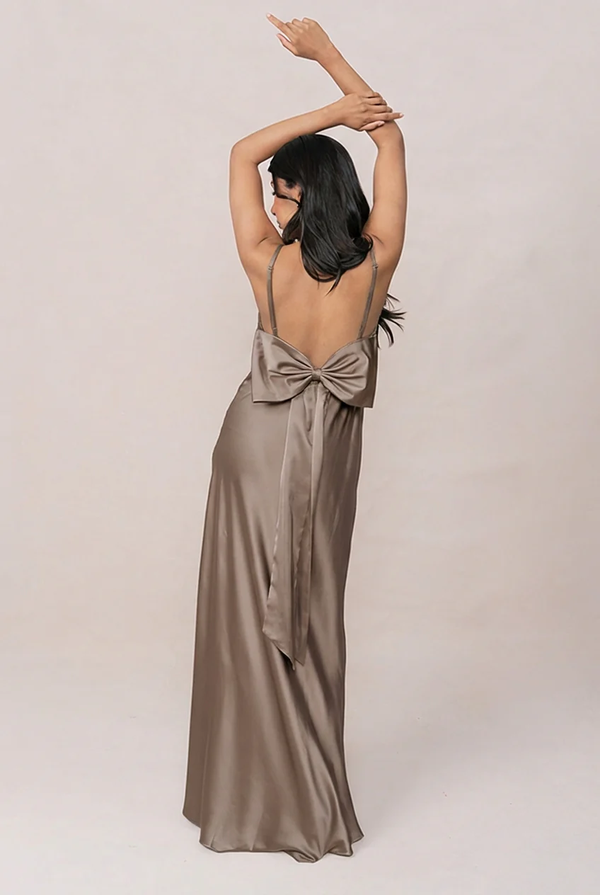 Steph Satin Dress | Made To Order - Image 179