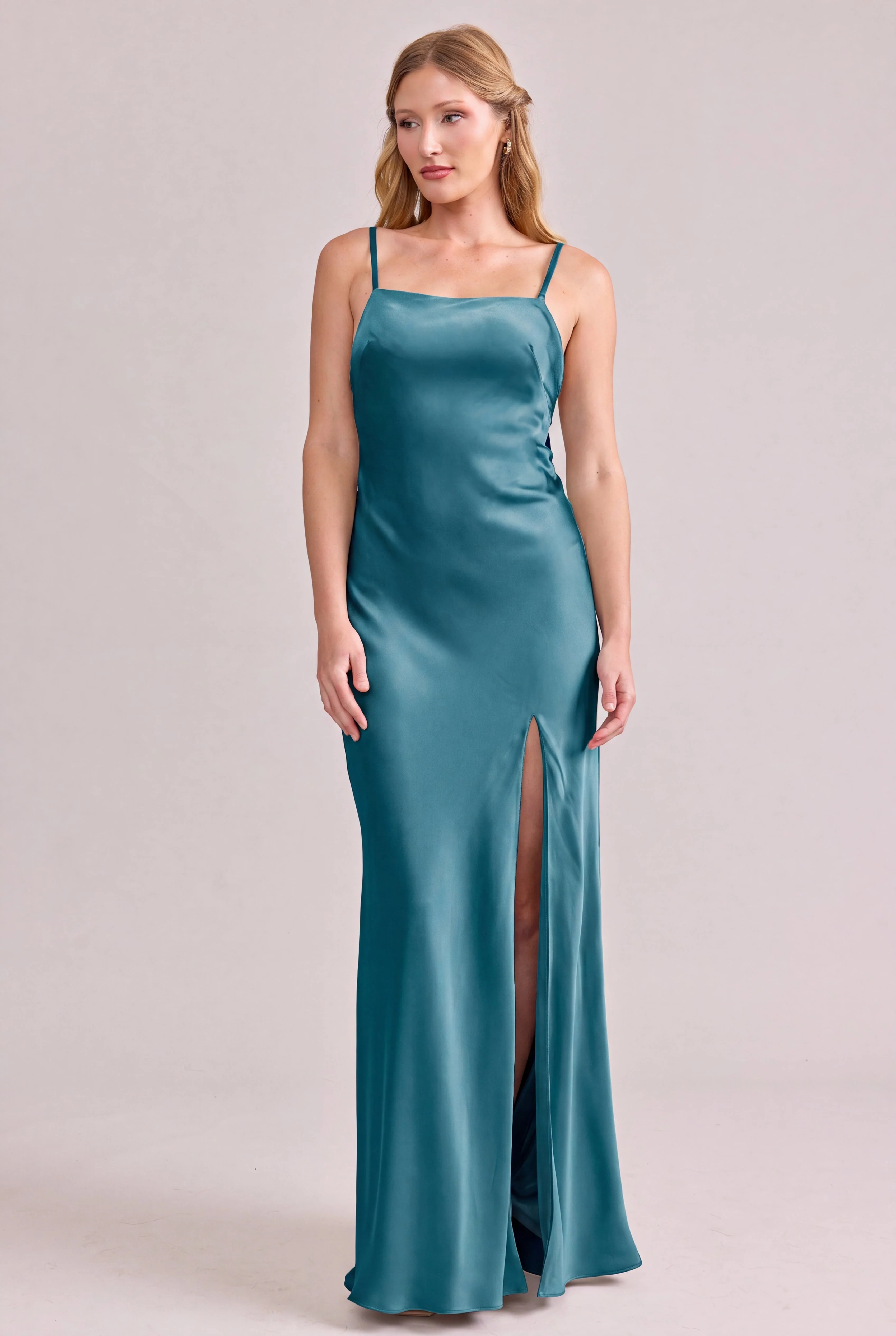 Steph Satin Dress | Made To Order - Image 186
