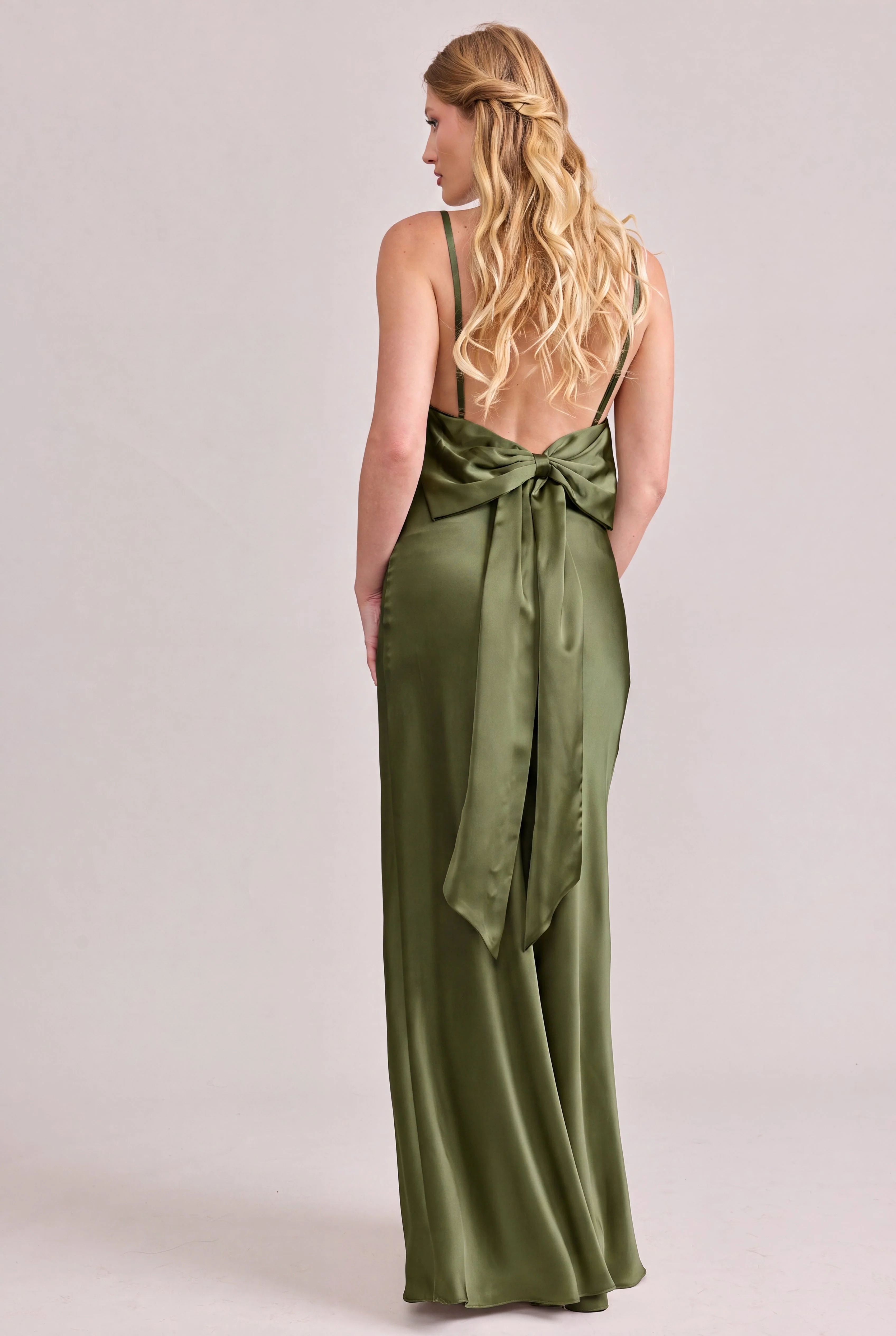 Steph Satin Dress | Made To Order - Image 190