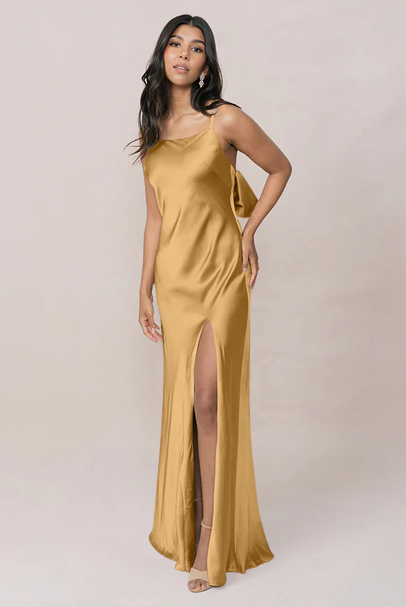 Steph Satin Dress | Made To Order - Image 43