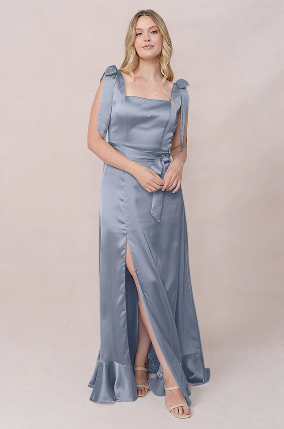 Stevie Satin Dress | Made To Order - Image 105